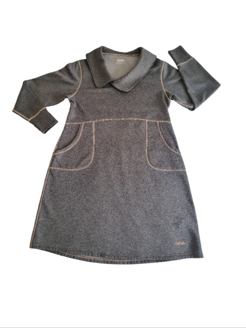 Cabela's Grey Triune fleece lined UPF 30+  tunic dress
